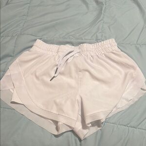 Women's White Athletic Shorts